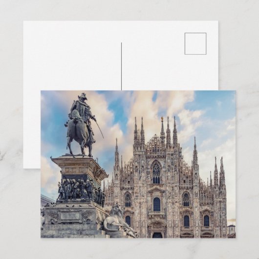 Piazza del Duomo Postkarte (Vorne/Hinten)