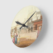 Piazza Del Mercato, Buenos Aires, Argentinien, von Runde Wanduhr (Winkel)