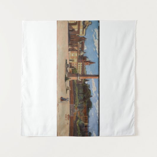 Piazza del Popolo in Rom (1900) Aleksander Gierym Wandteppich (Vorderseite (Horizontal))