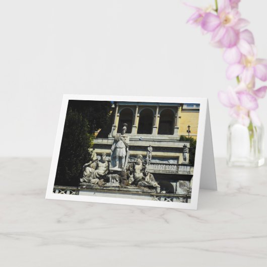 Piazza Del Popolo, Rom, Italien Karte (Orchidee)