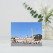 Piazza del Popolo, Rom, Italien Postkarte (Stehend Vorderseite)