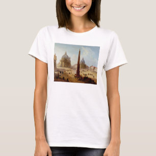 Piazza Del Popolo, Rom (Öl auf Leinwand) T-Shirt