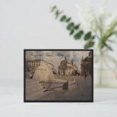Piazza del Popolo, Rom Postkarte (Stehend Vorderseite)