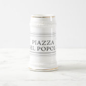 Piazza Del Popolo, Rom-Straßenschild Bierglas (Mittel)