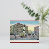 Piazza della Ferrovia, Neapel, Italien Postkarte (Stehend Vorderseite)