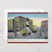 Piazza della Ferrovia, Neapel, Italien Postkarte (Vorne/Hinten)