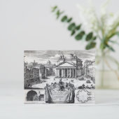Piazza della Rotonda mit Blick auf Pantheon Postkarte (Stehend Vorderseite)