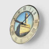 Piazza della Signoria, Florence, Italy Runde Wanduhr (Winkel)
