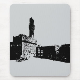 Piazza della Signoria in Florenz, Mittelitalien Mousepad