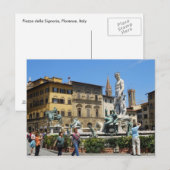 Piazza della Signoria Postkarte (Vorne/Hinten)