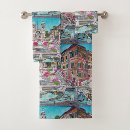 Piazza di Spagna - Badhandtuch Set (Insitu)