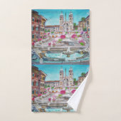 Piazza di Spagna - Badhandtuch Set (Handtuch)