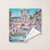 Piazza di Spagna - Badhandtuch Set (Waschlappen)