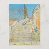 Piazza di Spagna, Rom | Childe Hassam Postkarte (Vorderseite)