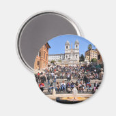 Piazza di Spagna, Rom, Italien Magnet (Vorderseite/Rückseite)