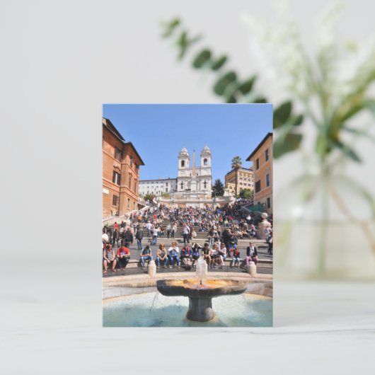 Piazza di Spagna, Rom, Italien Postkarte (Stehend Vorderseite)