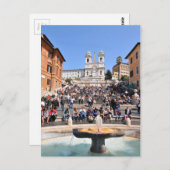 Piazza di Spagna, Rom, Italien Postkarte (Vorne/Hinten)