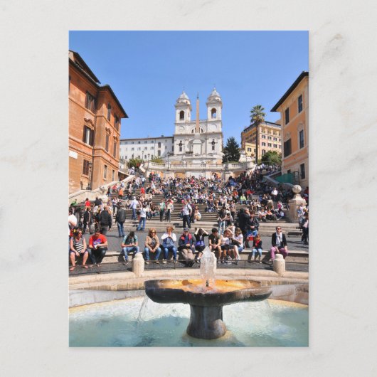 Piazza di Spagna, Rom, Italien Postkarte (Vorderseite)