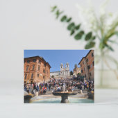Piazza di Spagna, Rom, Italien Postkarte (Stehend Vorderseite)