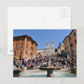 Piazza di Spagna, Rom, Italien Postkarte (Vorne/Hinten)