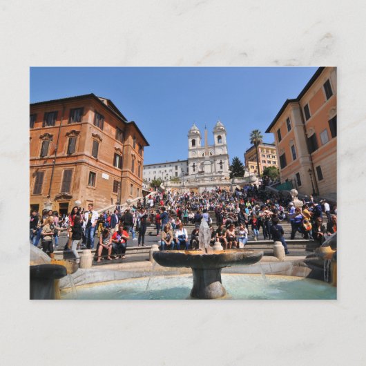 Piazza di Spagna, Rom, Italien Postkarte (Vorderseite)