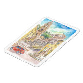 Piazza Duomo in Amalfi Driving in Red Car the Gulf Magnet (Linke Seite)