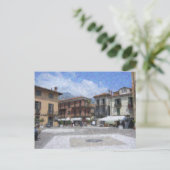 Piazza, Menaggio, Italien Postkarte (Stehend Vorderseite)