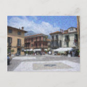 Piazza, Menaggio, Italien Postkarte (Vorderseite)