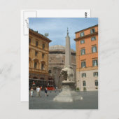 Piazza Minerva Postkarte (Vorne/Hinten)