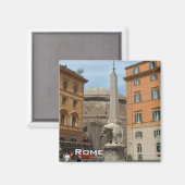 Piazza Minerva - Rom Magnet (Vorderseite/Rückseite)