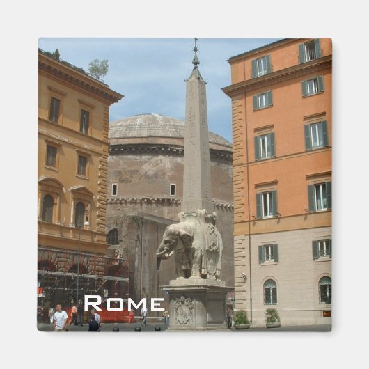 Piazza Minerva - Rom Magnet (Vorne)