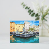 Piazza Navona Brunnen Rom Italien Postkarte (Stehend Vorderseite)