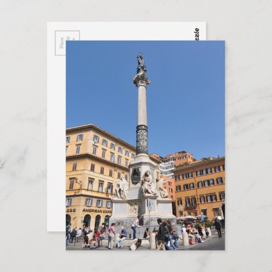 Piazza Navona in Rom, Italien Postkarte (Vorne/Hinten)