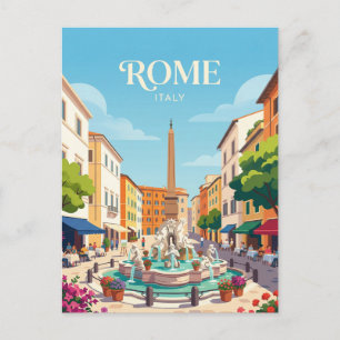 Piazza Navona Italien Postkarte