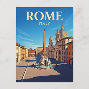 Piazza Navona Italien Postkarte