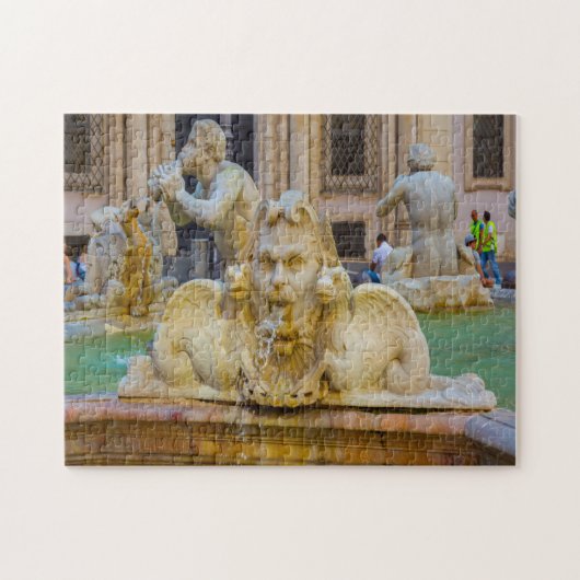 Piazza Navona Rom Italien. Puzzle (Horizontal)