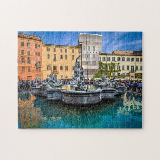 Piazza Navona Rom Italien. Puzzle (Horizontal)