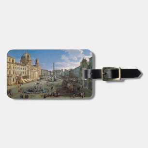 Piazza Navona, Rom Kunst Gepäckanhänger