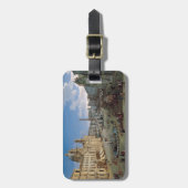 Piazza Navona, Rom Kunst Gepäckanhänger (Vorderseite vertikal)