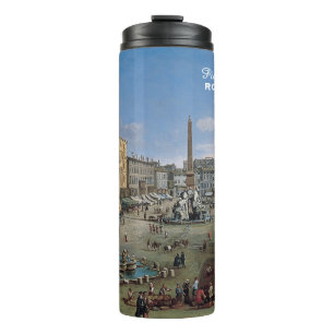 Piazza Navona, Rom Kunst individuell gestaltete Ta Thermosbecher