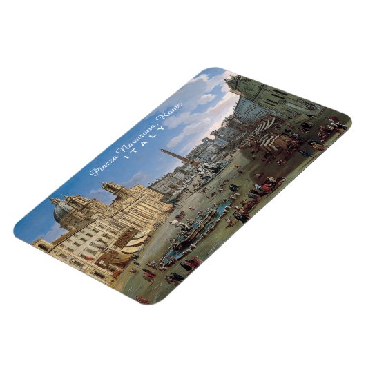 Piazza Navona, Rom, Kunsthandwerksmagnet Magnet (Linke Seite)