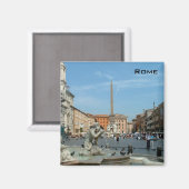 Piazza Navona - Rom Magnet (Vorderseite/Rückseite)