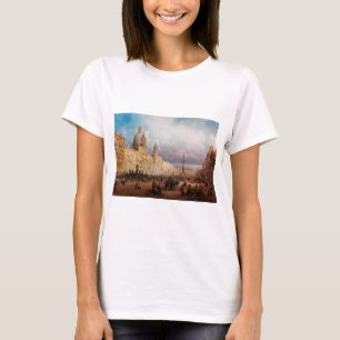 Piazza Navona Rom Markt 1850er Jahre Kunst T-Shirt