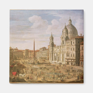 Piazza Navona, Rom, Richtung Süden Richtung Palazz Magnet