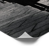 Piazza Night Scene, Mailand Poster (Ecke)