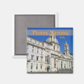 Piazza Novona Magnet (Vorderseite/Rückseite)