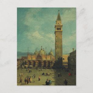 Piazza San Marco by Canaletto Postkarte