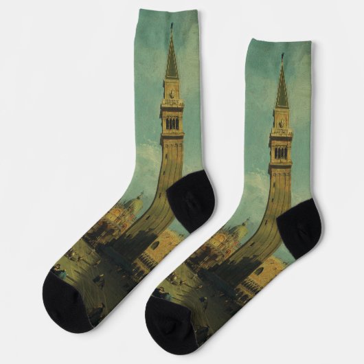 Piazza San Marco by Canaletto Socken (Linkes Detail)