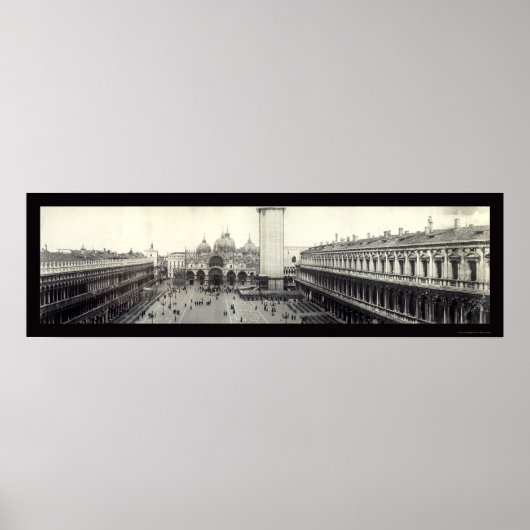 Piazza San Marco Foto 1909 Poster (Vorne)