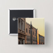 Piazza San Marco, Markusplatz, Venedig Button (Vorne & Hinten)